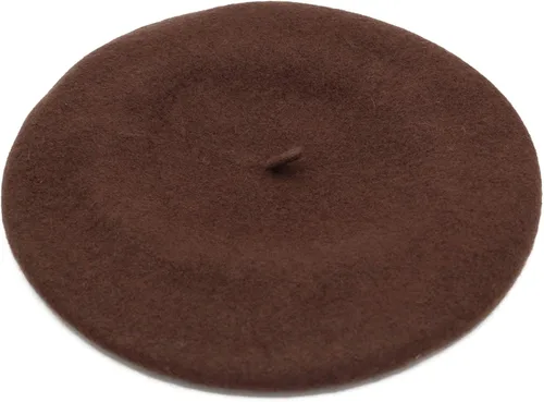 Vista 2 de Wheebo Gorro de lana de estilo francés de color liso, para mujeres y niñas