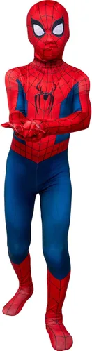 Vista 6 de Marvel Spider-Man Brand New Day - Disfraz oficial de Halloween Zentai para jóvenes, de lujo, elástico bidireccional, elastano con aberturas