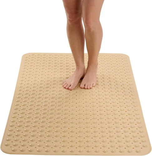Vista 8 de ENKOSI Tapete de ducha extra grande antideslizante – 47 x 32 pulgadas – Tapete de ducha de baño XL – Tapetes de ducha grandes para suelos de ducha