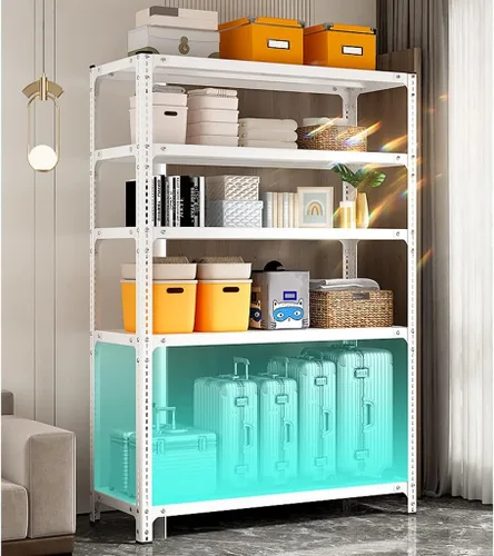 Vista 2 de Shelves Heavy Duty Garage Storage Shelving Heavy Duty Storage Shelves Hold 5000LBS 4-Tier Adjustable Metal Shelving Unit Basement Storage Rack