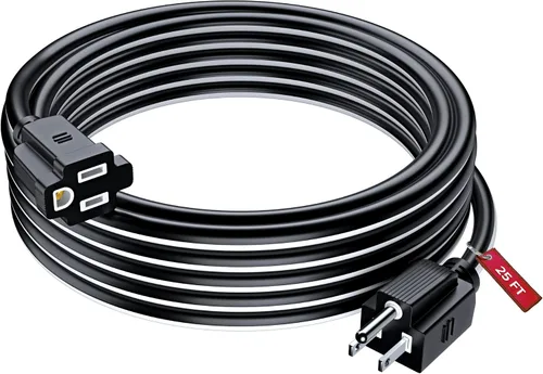 Vista 31 de Maximm Cable de extensión negro y azul de 10 pies, SJTW de 16 AWG