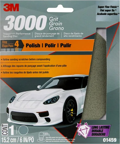 Vista 4 de 3 M Trizact 3-2/3 pulgadas x 9 pulgadas 3000 Grit Papel de lija de rendimiento, 1
