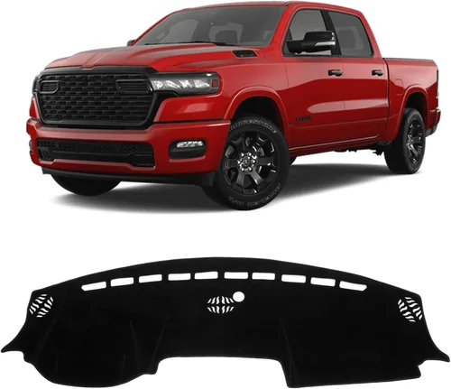 Vista 42 de Sunsdrew - Cubierta de salpicadero para Dodge Ram 1500 2500 3500 2010-2018