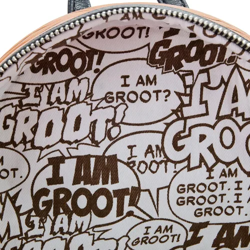 Vista 4 de Loungefly Marvel Groot Cosplay - Bolso de hombro con doble correa para mujer