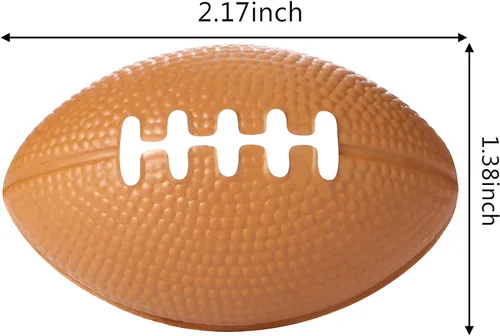 Vista 2 de Blulu Paquete de 80 mini pelotas de fútbol a granel de 2.17 pulgadas para niños y adultos, bolas de fútbol de espuma para apretar, para cumpleaños