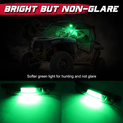 Vista 3 de OFFROADTOWN Luz LED de cúpula universal, montaje en barra enrollable, luces de cúpula UTV, luces de cúpula alimentadas por batería, luz