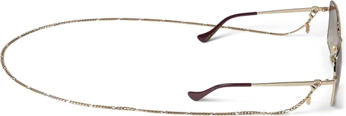 Vista 4 de Gucci GG1087S Shiny Endura DoradoMarrón Talla única, Dorado, café y dorado.