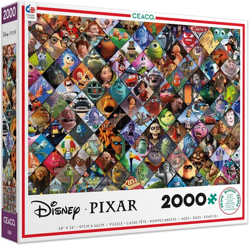 Vista 3 de Ceaco - Disney/Pixar Clips - Rompecabezas de 2000 piezas, 5 pulgadas