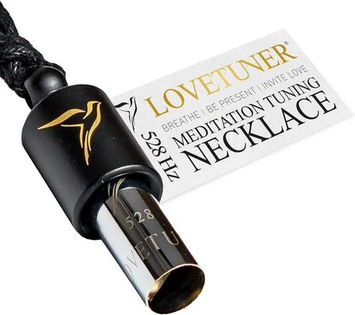Vista 16 de LOVETUNER Collar de respiración de 528Hz para alivio del estrés, atención plena y meditación Silbato de sanación sonora para ansiedad, enfoque