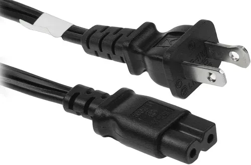 Vista 8 de RiteAV - Cable de alimentación polarizado de 2 ranuras y 18 AWG IEC320C7 a NEMA 1-15P de 6 pies
