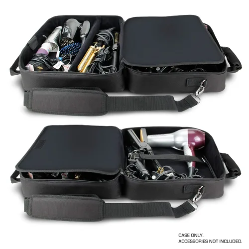 Vista 2 de Bolsa de viaje grande para estilista de USA Gear - Estuche para salón de cabello - Interior personalizable con divisores ajustables - Se adapta a