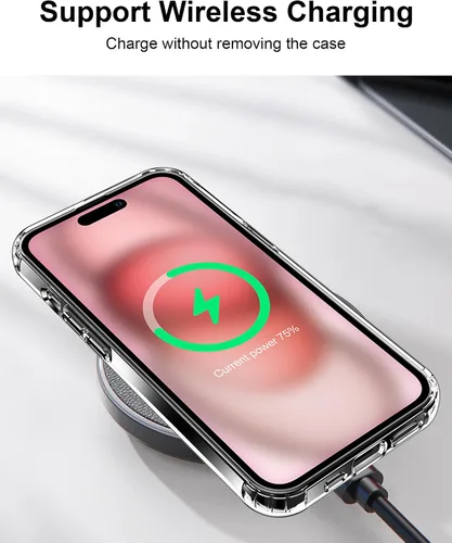 Vista 113 de HOOMIL Funda para iPhone 7 Plus/iPhone 8 Plus de 5.5 Pulgadas, sin amarillamiento, protección contra caídas, cubierta trasera dura transparente