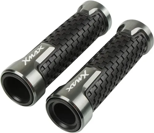 Vista 7 de Motorcycle Handlebar Grips for Xmax 125 250 300 400 X-MAX 2017 2018 2019 7/8'' 22mm Motorcycle Handle Ends Grips Bar Hand Grip Handlebar Xmax Black