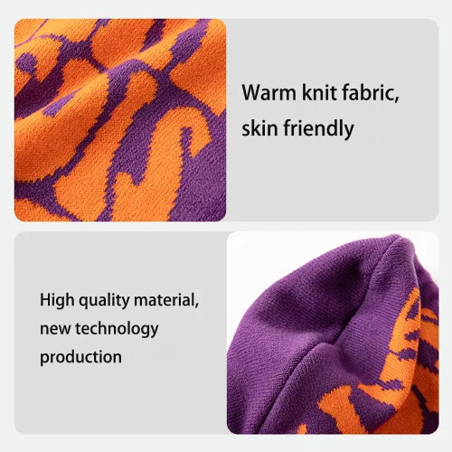 Vista 5 de Mujeres Hombres Y2K Beanie Hat Letra Impresión Sombrero de Punto Sombrero de Lana Cálido Sombrero Casual Deportes Pullover Sombrero Moda Hip Hop