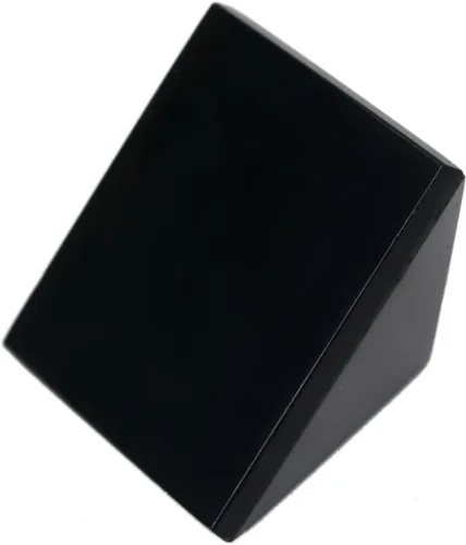 Vista 3 de Obsidiana negra de 1.5 pulgadas, pirámide natural tallada, cristal curativo de chakras, piedra reiki, desviación de radiación, decoración del hogar