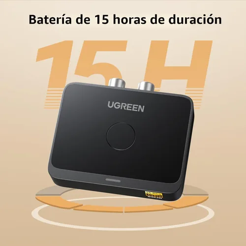 Vista 8 de UGREEN Receptor Bluetooth 6.0 con LDAC, adaptador de audio inalámbrico de alta resolución con baja latencia, para estéreo