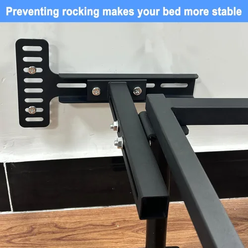 Vista 7 de Soportes de cabecera ajustables, kit de soporte universal para cabecera para marco de cama de metal, kit de extensión de tabla de pie de cama