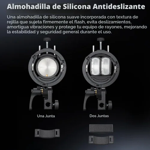 Vista 6 de Godox S3 Speedlite Soporte Bowens Mount Flash Holder