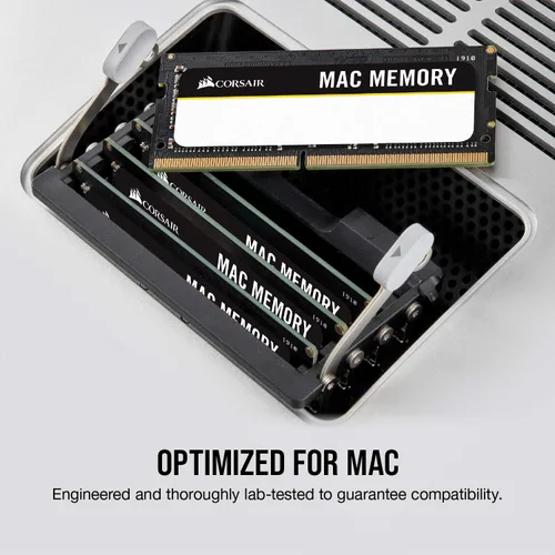 Vista 3 de Corsair CMSA8GX3M2A1066C7 Apple - Kit de doble canal DDR3 1066 (PC3 8500) 8 GB DDR3 de 204 pines para portátil con memoria SO-DIMM de 1.5 V