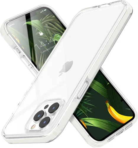 Vista 10 de MATEPROX Compatible con iPhone 14, transparente, delgada, transparente, a prueba de golpes, para iPhone 14 de 6.1 pulgadas 2022 (negro)