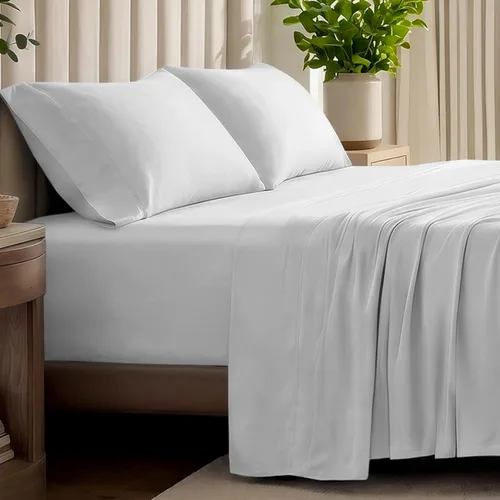 Vista 13 de Bare Home - Juego de sábanas de jersey 100% algodón orgánico, ultra suave, 100% algodón - Juego de sábanas y funda de almohada - Sábanas de bolsillo