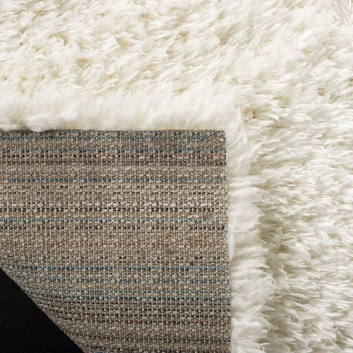 Vista 4 de SAFAVIEH Flokati Shag Collection - Alfombra decorativa, 2 pies 3 pulgadas x 4 pies, color marfil, diseño sólido, no desprende pelusa y de fácil