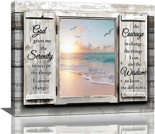 Vista 51 de Arte de pared de colibrí cristiano con texto en inglés "God says you ers", impresiones en lienzo, pintura rústica de pájaros de campo, obras de arte