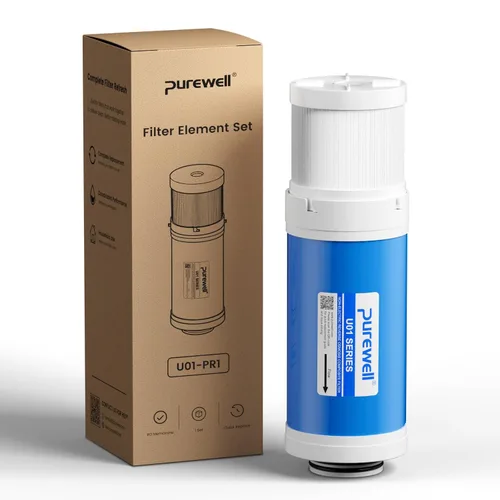 Vista 10 de Purewell Sistema de filtro de agua de ósmosis inversa sin tanque U01 800