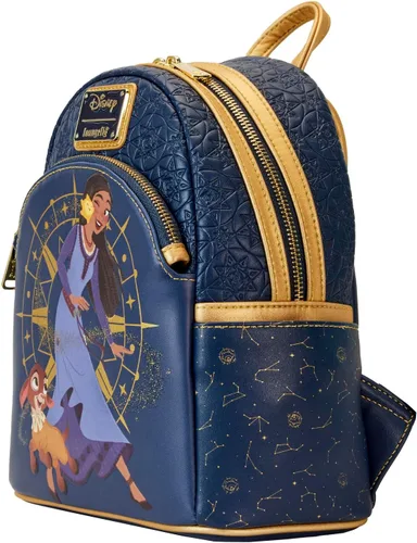 Vista 2 de Loungefly Mini mochila de terciopelo de Disney Wish, exclusiva de Tienda