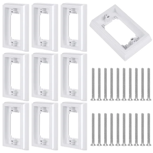 Vista 8 de Kanayu Extensor de caja eléctrica de 4/5 de una sola banda, con certificación UL, extensores de receptáculo para caja eléctrica e interruptor