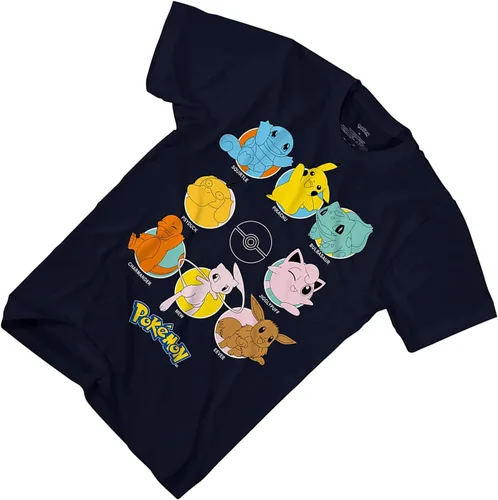 Vista 3 de Pokemon Camiseta de juego Pikachu para niños - Gotta Catch Em All - Ash Pikachu Charizard Pokeball Allover - Camiseta