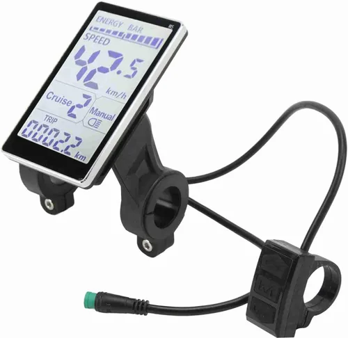 Vista 3 de Pantalla LCD de ciclo eléctrico, 24 V 36 V 48 V 60 V universal E Scooter M5 E Panel de control Panel de control de 5 pines Scooter eléctrico Panel