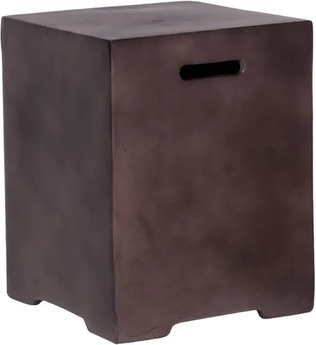 Vista 9 de HOMPUS - Mesa con cubierta para tanque de propano de 16 pulgadas para mesa de fuego, cubierta para tanque de gas de 20 libras, mesa de parrilla