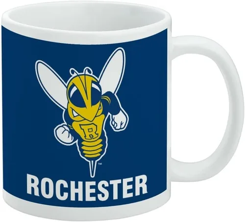 Vista 118 de Taza de cerámica con el logotipo principal de la Universidad Rider, taza de regalo novedosa para café, té y bebidas calientes, 11oz, blanca
