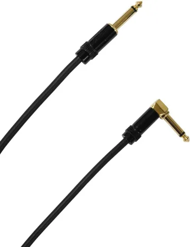 Vista 2 de Audio2000'S E28125 - Cable de audio recto TS de 1/4 de pulgada chapado en oro de 1/4 de pulgada (25 pies), chapado en oro, 1/4 de pulgada, cable