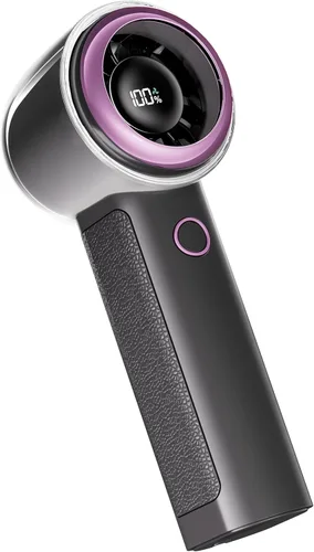 Vista 8 de Ventilador personal portátil de mano para viajes, batería recargable de 4000 mAh, potente mini ventilador para personal, mujeres, hombres, alta