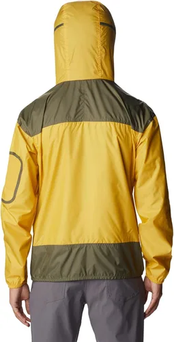Vista 2 de Columbia Cortavientos Challenger para hombre pepita dorada/verde piedra
