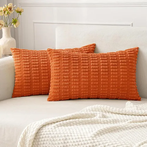 Vista 61 de MIULEE - Paquete de 2 fundas de cojín decorativas de corduroy, modernas y boho, suaves, con rayas, decoración del hogar, sofá, sala de estar, sillón