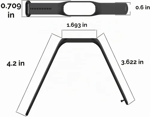 Vista 8 de KOMI Correa compatible con Xiaomi Smart Band 6, correa de silicona de repuesto para reloj inteligente Xiaomi Mi Band 7/6/5, pulsera ajustable