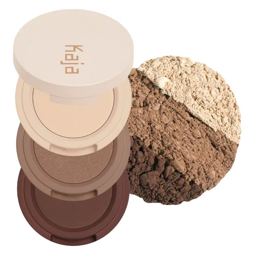 Vista 14 de Kaja Beauty Bento Collection - Trío de sombras de ojos elásticas Tonos rosa ciruela, tamaño de viaje, 01 Rosewater, premio Allure Best of Beauty