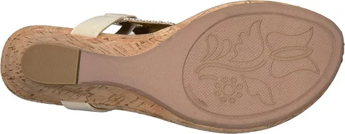 Vista 4 de WHITE MOUNTAIN Sandalias de cuña Aida para mujer