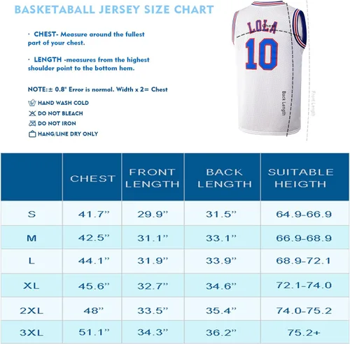 Vista 5 de Jersey de baloncesto para hombre, Lola#10 Bugs#1 camisetas de película espacial de los años 90 para HalloweenNavidad, deportes, hip hop, fiesta