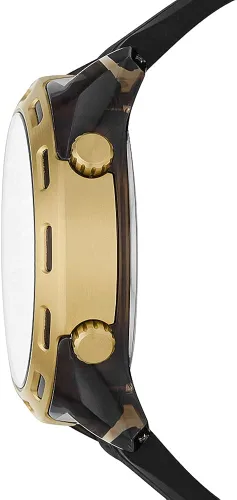 Vista 4 de Diesel Crusher Digital para hombre tamaño de caja de 1811in reloj de nailon dorado correa Oro Correa