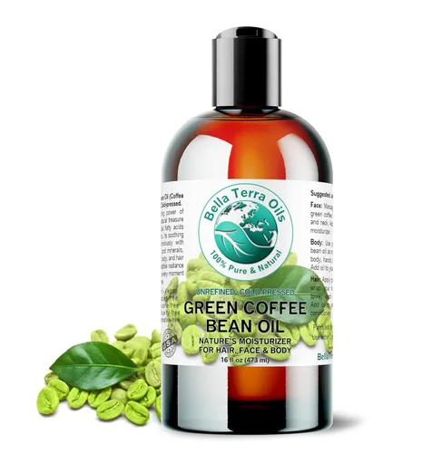 Vista 10 de Bella Terra Oils - Aceite de grano de café verde de 4 onzas - Rico en ácido quínico y lignanos, prensado en frío de auténticos granos de café