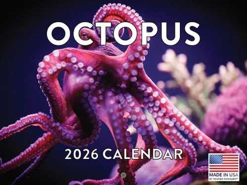 Vista 12 de Calendario de cocodrilo 2025 mensual de pared de 12 meses