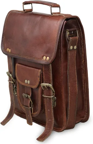 Vista 2 de Bolsa al hombro de piel genuina para ipad y tableta para hombres
