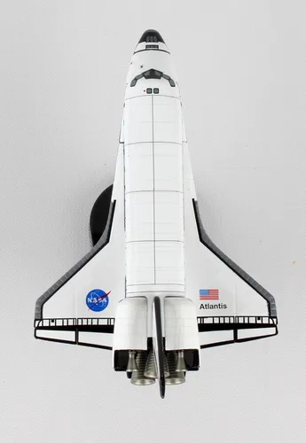 Vista 10 de Daron Worldwide Trading PS5823-1 Sello de transbordador espacial Orbiter Atlantis, Blanco