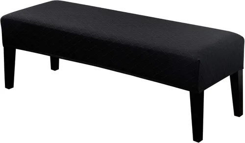 Vista 24 de SearchI Funda para banco de comedor, fundas largas elásticas y lavables para asiento de banco de banco rectangular, para comedor, sala de estar Flor