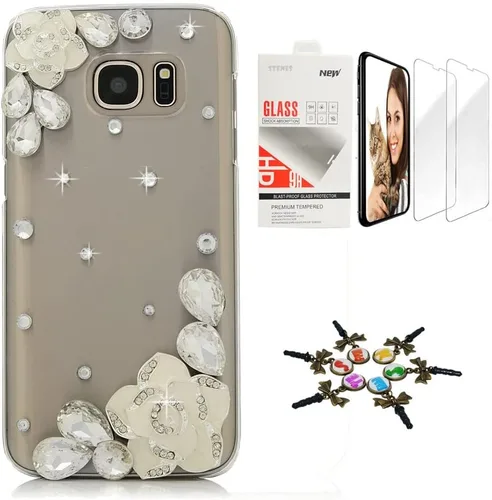 Vista 16 de Funda para Galaxy Note 8, elegante, hecha a mano en 3D [serie brillante], diseño de lazo grande compatible con Samsung Galaxy Note 8 con protector