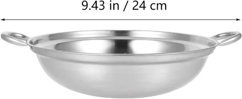 Vista 5 de GANAZONO 2 piezas de acero inoxidable -derramar olla caliente cocina cocina segura mango diseño fácil de limpiar para uso doméstico